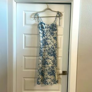 Brand new never worn blue floral dress